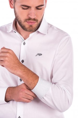 Camisa Slim Fit Argali Falklands ML - Branco Clean