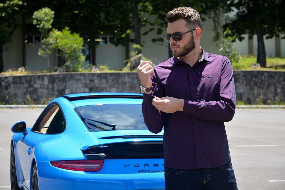 Camisa Argali Falklands Vinho - Porsche 911 Carrera