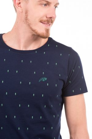 Camiseta Argali Volcano Marinho Lança Verde