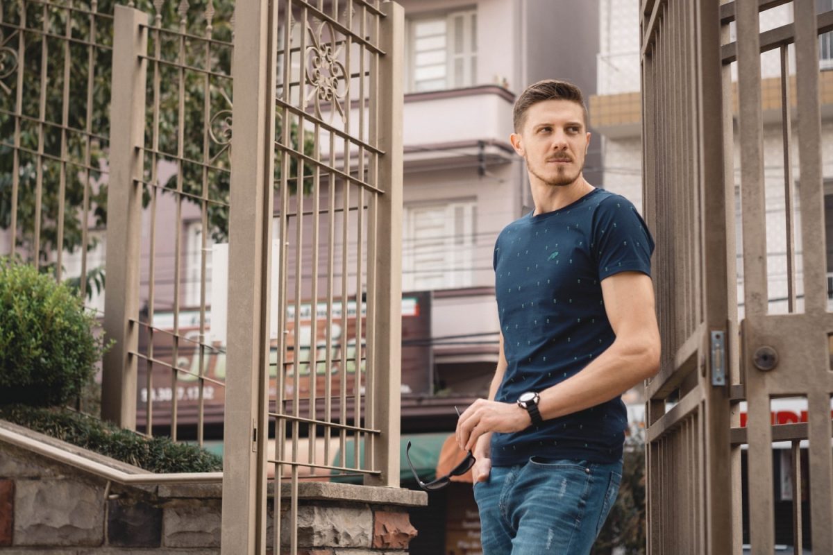 Camiseta Argali Volcano Marinho Lança Verde