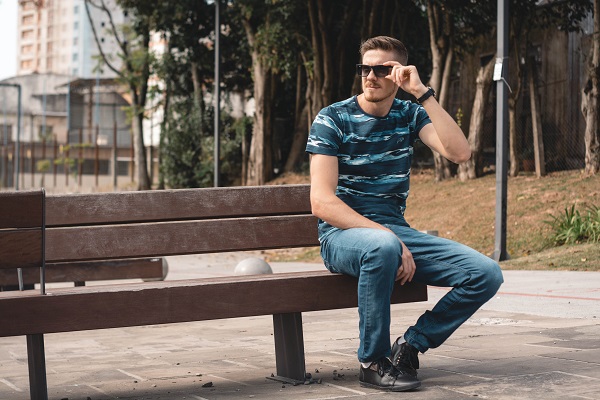 Camiseta Argali Volcano Azul Stout