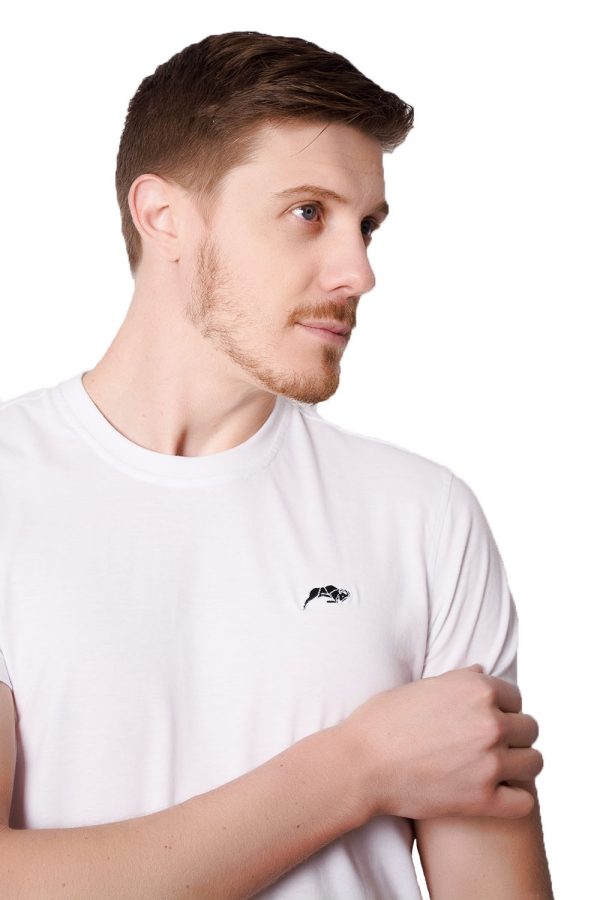 Camiseta Argali Prime Basic Branca (detalhe)